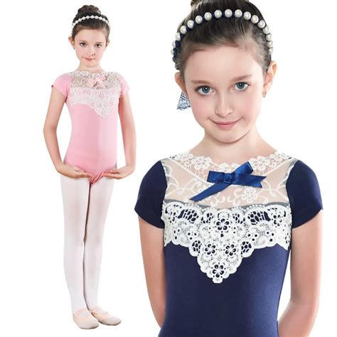 New Ballet Dance Dress Child Kids Girl Lace Leotard Gymnastics Dancing ...