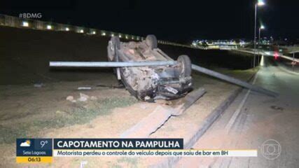 Motorista Perde O Controle Da Dire O Bate Em Poste E Capota Na