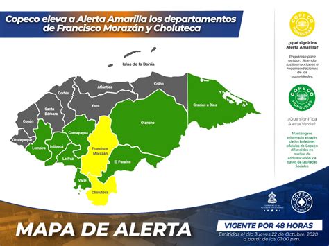 Elevan A Alerta Amarilla Los Departamentos De Francisco Moraz N Y