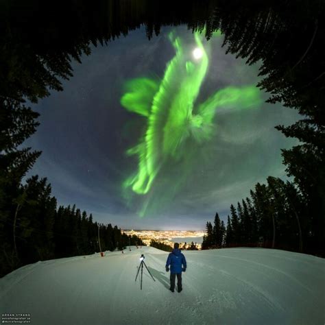 En vidéo magnifique aurore boréale dans le ciel suédois