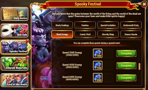 Hero Wars Guide Spooky Festival All Questsinsights With Herowars Login