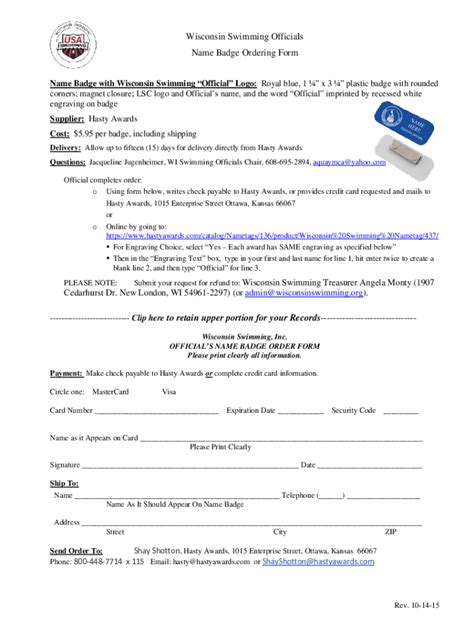 Fillable Online Wisconsin Swimming Inc Teamunify Fax Email Print