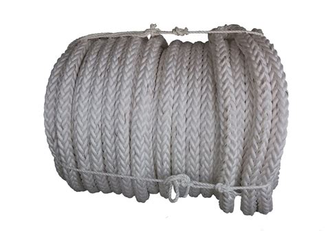 High Strength Strand White Polyester Mooring Rope For Ship China