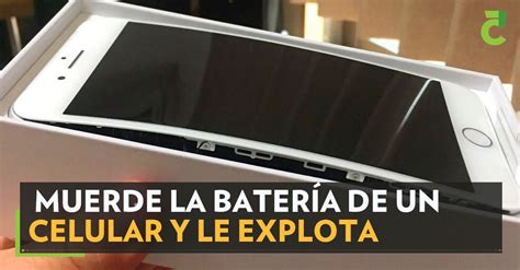 Muerde la batería de un celular y le explota en la cara