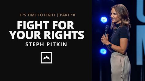 Steph Pitkin Fight For Your Rights Ls Church Youtube