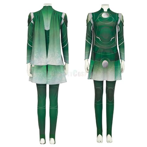 Eternals Sersi Green Suit Cosplay Costume Hqcosplay