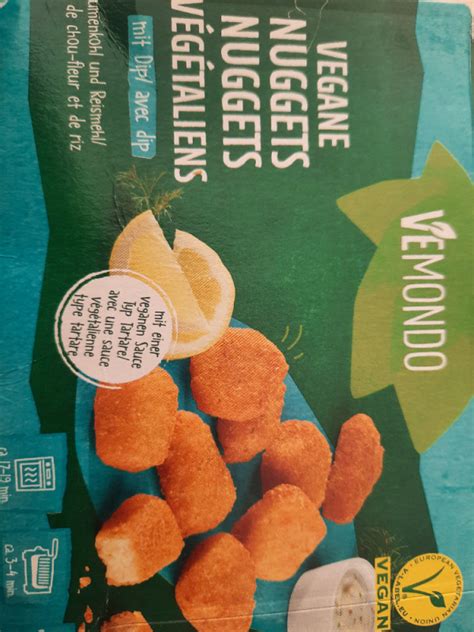 Vemondo Vegane Nuggets Mit Dip Kalorien Neue Produkte Fddb