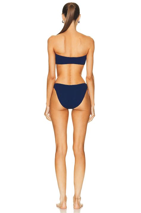 Hunza G Gloria Bikini Set In Navy Fwrd