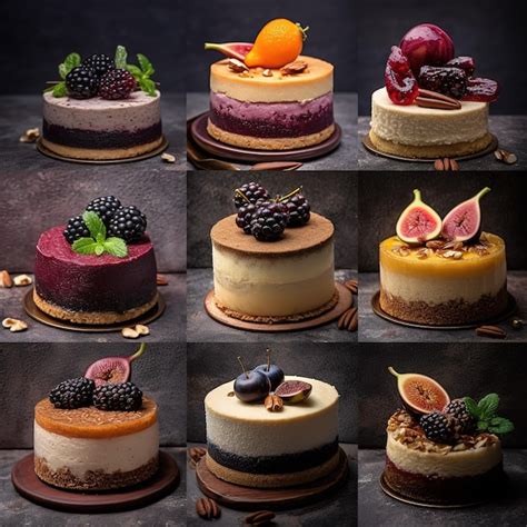 Premium Photo | Collection of delicious desserts Variety of different ...