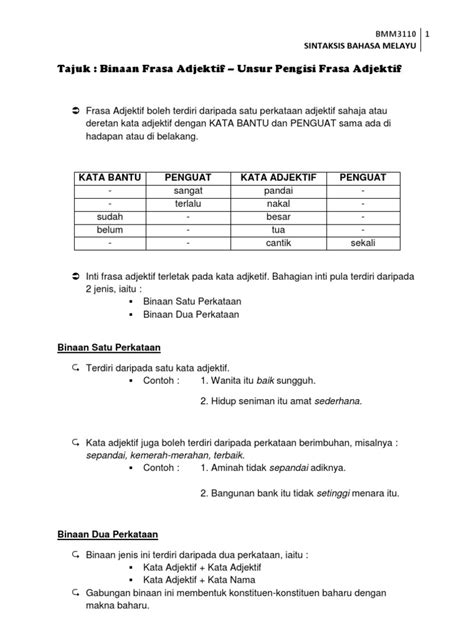 Detail Contoh Frasa Adjektif Koleksi Nomer 23