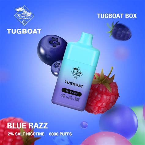 Buy Tugboat Box Blue Razz 6000 Puffs From AED39 With Delivery Tugboat