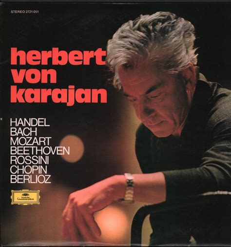 Herbert von karajan conducting the berlin philharmonic orchestra by ...