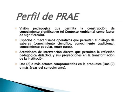 Prae Proyectos Ambientales Escolares Ppt Descargar