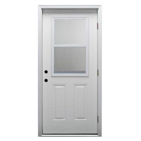 MMI DOOR 36 In X 80 In Vented Left Hand Outswing 1 2 Lite Clear 2