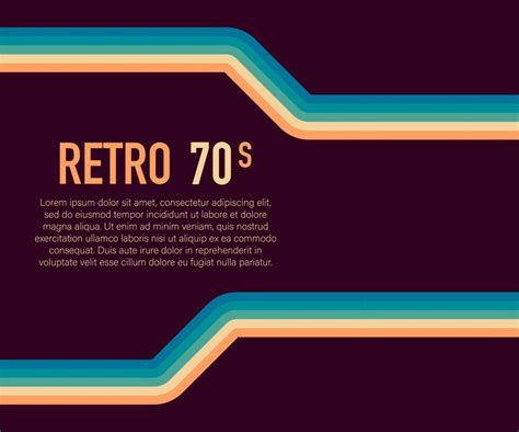 Premium Vector 70s 1970 Abstract Vector Stock Retro Lines Background