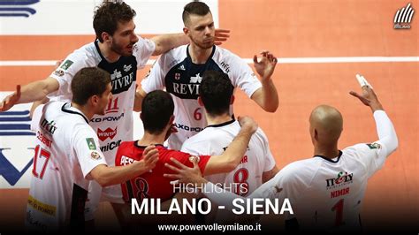 Superlega Highlights Milano Siena YouTube