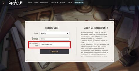 Genshin Impact Redeem Code Techno Metaverse Information