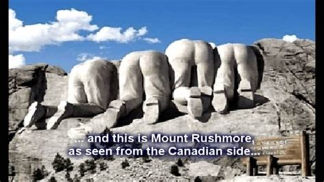 Mount Rushmore From The Canadian Side Funny Pictures Humor The Funny