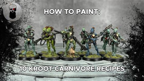 Contrast How To Paint 10 Kroot Carnivore Flesh Recipes YouTube