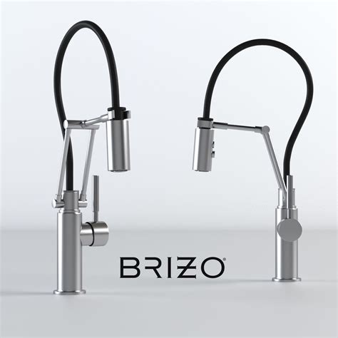 Brizo Solna Articulating Kitchen Faucet 3d Model Cgtrader