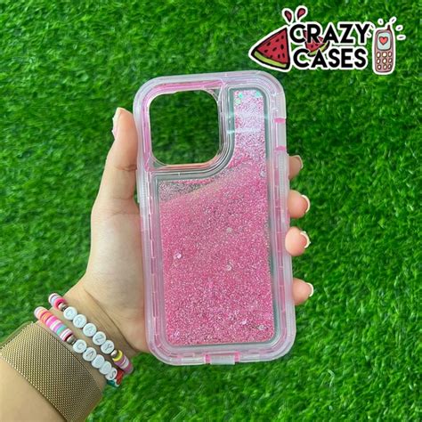 Ultra Uso Rudo Glitter Rosa Ip Pro Max Crazy Cases