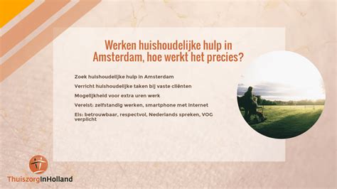 Werken Huishoudelijke Hulp In Amsterdam Hoe Werkt Het Precies