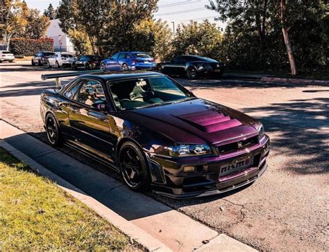 Midnight Purple R34 Honda Hatchback Oklahoma Nissan Gtr R34 Purple