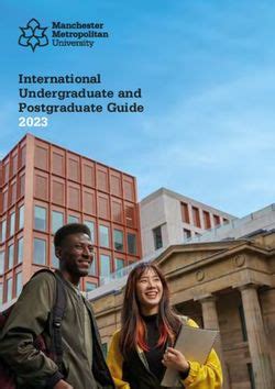 International Undergraduate And Postgraduate Guide 2023 MANCHESTER