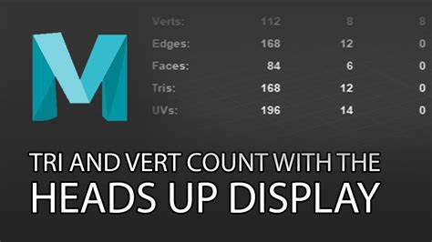 Maya Tutorial Heads Up Display Polycount YouTube