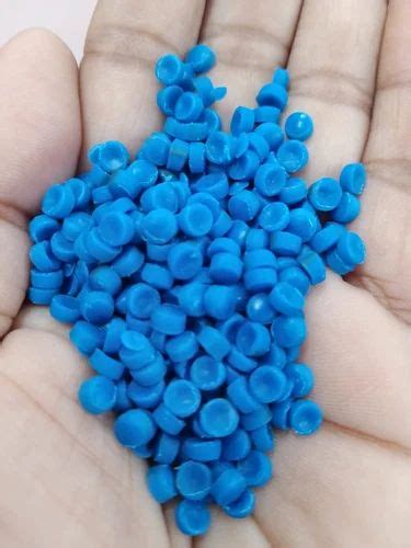 Blue Reprocessed Hdpe Granules For In Making Pipe Grade Blow At