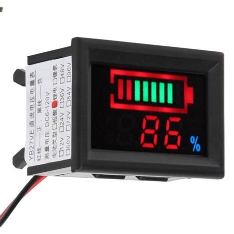 Cikonielf moniteur de batterie YB27VE voiture électrique numérique LED