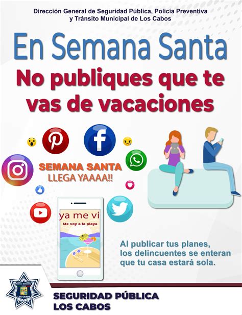 Seguridad Pública De Los Cabos Comparte Medidas De Seguridad Para Unas Vacaciones Seguras