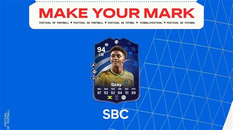 Ea Fc Demarai Gray Make Your Mark Sbc Review And Solutions