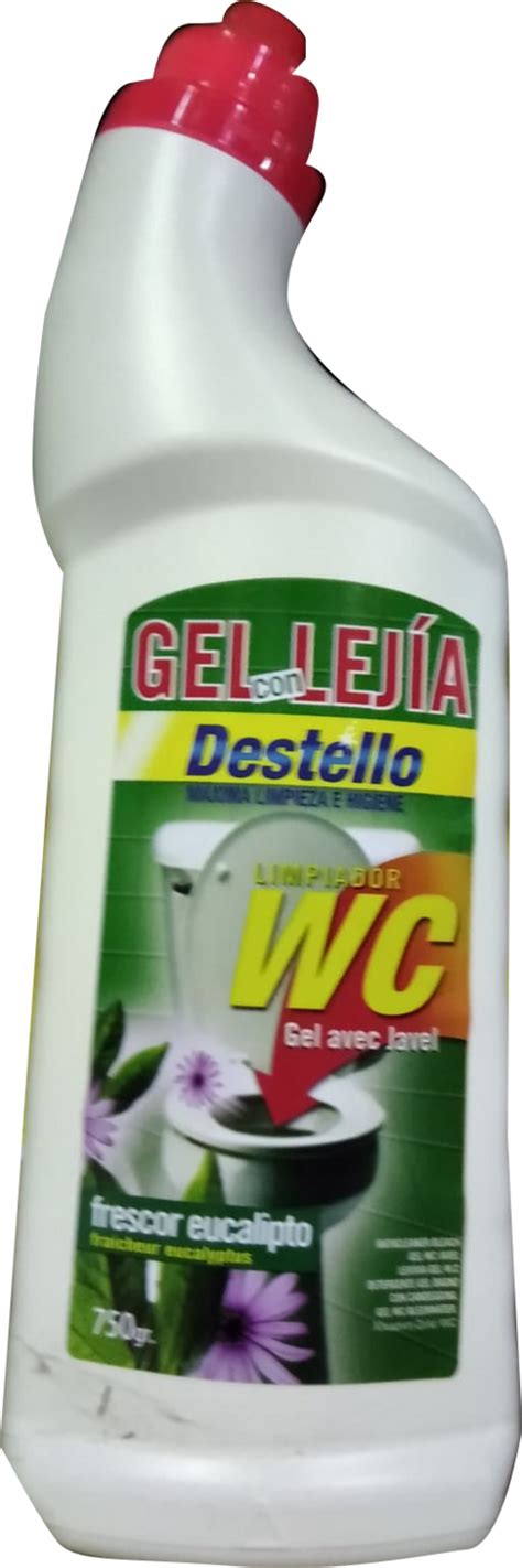 Gel con lejia para hinodoro y baños frescor eucalipto botella de 1 ltr