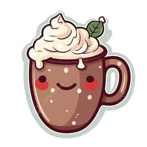 Hot Chocolate With Whipped Cream Clip Art