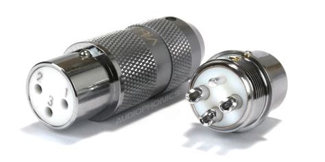 Viborg Xf 202r Rhodium Plated Pure Copper 3 Way Female Xlr Connector