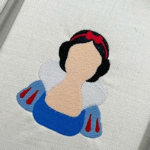 Snow White Embroidery Design Snow White Machine Embroidery Design