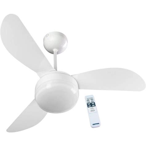 Ventilador De Teto Ventisol Sunny Branco 220V Controle Remoto