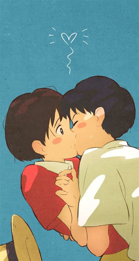 Whisper Of The Heart Fan Art Shizuku And Seiji Studio Ghibli