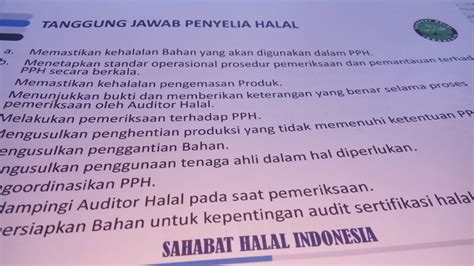 Jangan Ada Dusta Antara Pelaku Usaha Dan Penyelia Halalnya