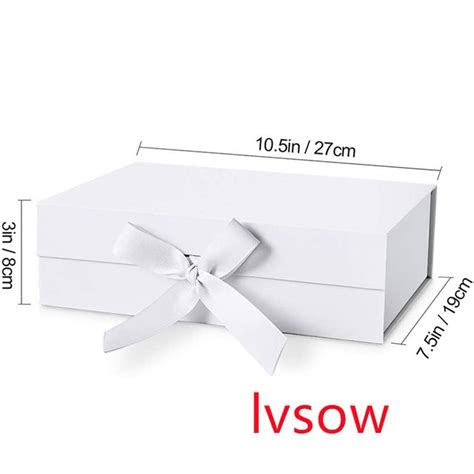 Ribbon And Magnetic Closure Folding Big Gift Boxes Set Big Gift Boxes