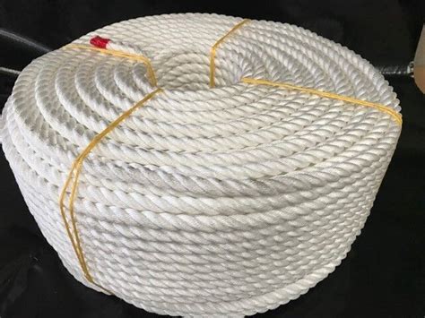 Rope Superdan 3 Strand 14mm White Anchor Rope Deep Sea Pot Rope 220m