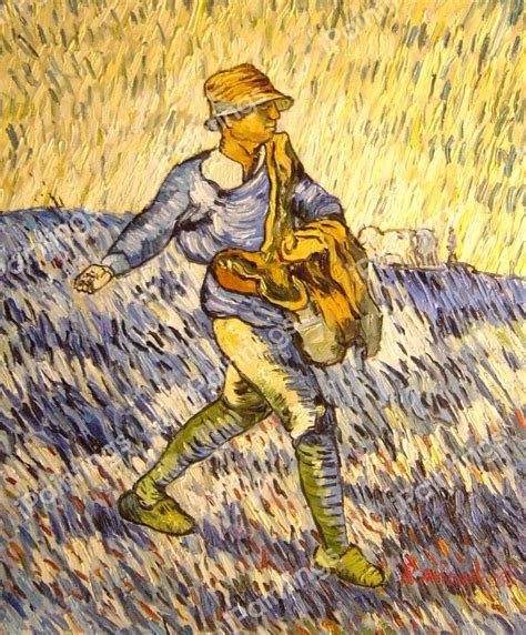 The Sower After Millet Painting Reproduction By Vincent Van Gogh