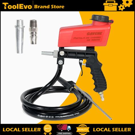 Toolevo Air Sandblaster Sandblasting Blast Gunnozzlesconnectortube Derusting Tool Kit