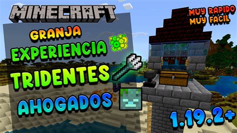 Mejor Granja De Experiencia Y Tridentes Minecraft Facil Y Rapido