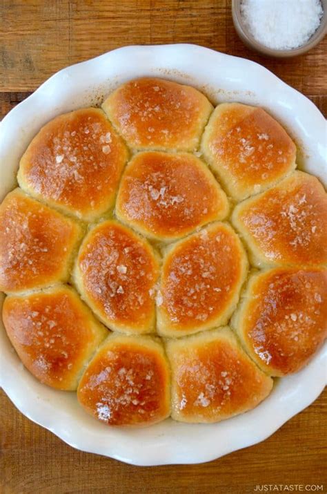 Easy Homemade Dinner Rolls Just A Taste