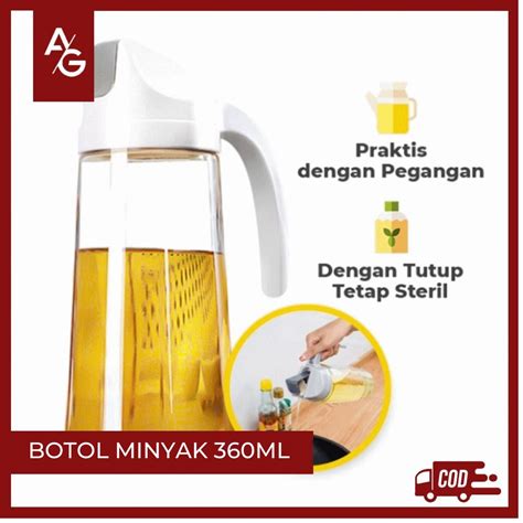 Jual Botol Kaca 360ML Minyak Botol Minyak Kaca Kapasitas 360ml