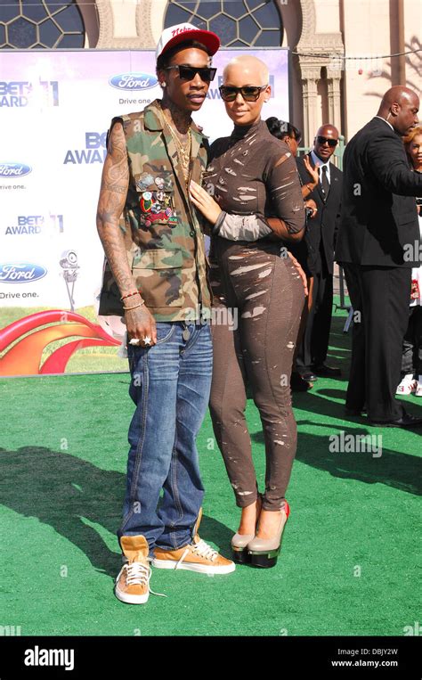 Wiz Khalifa Amber Rose Bet Awards 11 Held At The Shrine Auditorium