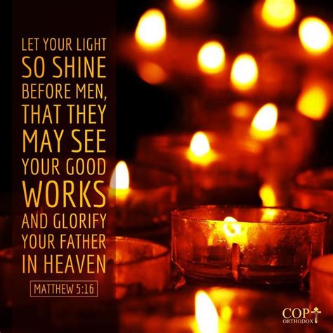 Let Your Light So Shine Before Men That They May See Your Good Works