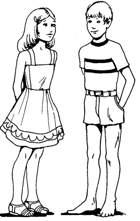 Coloriages Garçon (Personnages) – Dessins à colorier – Coloriages à